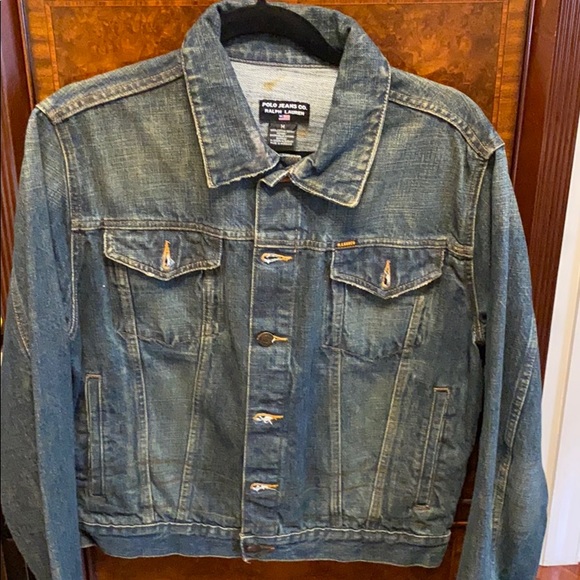 polo mens jean jacket